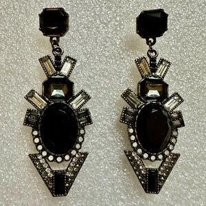 Elegant Black Statement Earrings